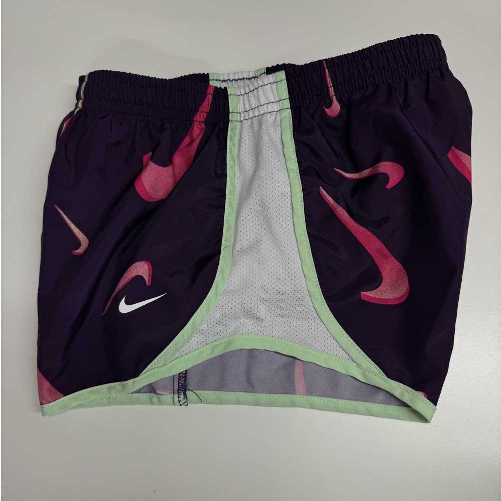 Nike Dark Purple Shorts with Pink Accents